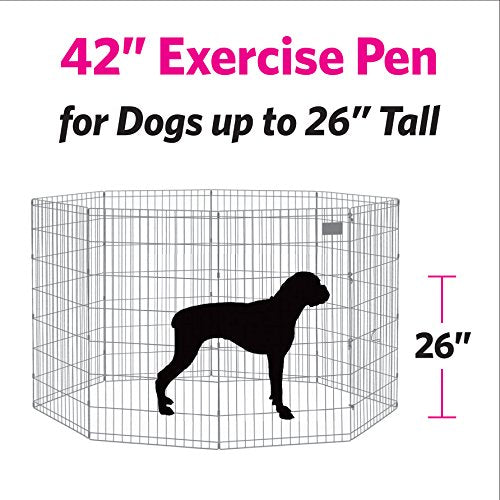 MidWest Homes for Pets Add-on Panel, 42 Inch - color: Black, size: 42H-Inch Pen Extension Panel