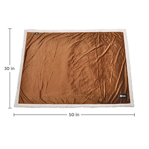 Dog Blankets for Small Dogs, Soft Puppy Blanket, Pet Blankets for Cats, Lightweight & Washable, Perfect for Dog Beds, Car Seats, Creat, 30x40 inches - color: Brown