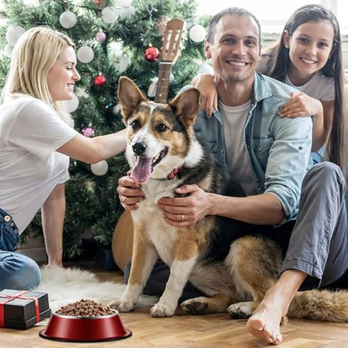 Roshtia 6 Pcs 18 oz Stainless Steel Dog Bowl, Dog Food Water Bowl with Anti Skid Silicone Base Stackable Dishwasher Safe Pet Puppy Dishes for Medium Large Dogs Cat Multipet Families - size: 18 oz