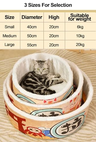 Noodle Cat Bed, Noodle Dog Bed, Keep Warm and Super Soft Creative Pet Nest for Indoor Cats,Removable Washable Cushion for Small Medium Large Dogs and Cats (Medium) - size: Medium