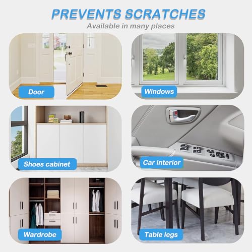 Cat Scratch Furniture Protector 12 Pack Cat Anti-Scratch Deterrent Tapes, Premium Couch Protector with Strong Stickiness - size: 12 Pack