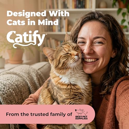Best Pet Supplies Catify Cat Scratcher, Fun Interactive Scratchers, Posts, Poles, Claw Safe, Furniture Saver Indoor Play Support Natural Cat Behaviors Heavy Duty - 3 Pack Round, 10 x 10 - color: Round(3 Pack)