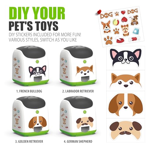 Dog Puzzle Feeder Toy – Remote Control Automatic Treat Dispenser with Light, Interactive IQ Training Slow Feeder, Large Capacity for All Dog Breeds - color: Green