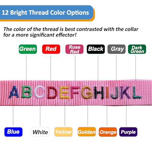 Personalized Cat Collars, Embroidered with Pet Name and Phone Number, Adjustable Nylon Breakaway Safety Release Buckle ID Collar,Custom Text with Bell for Cat or Kitten,Sky Blue - color: Sky-Blue
