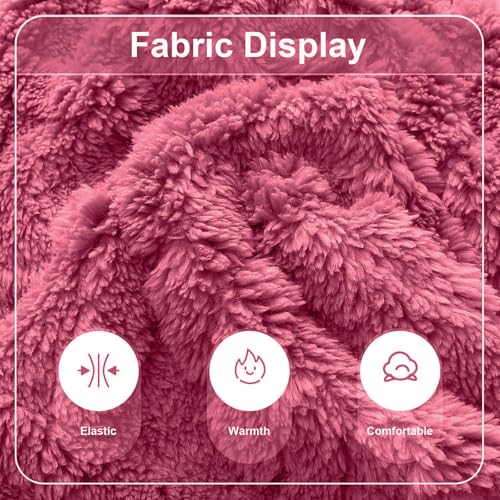 Dog Sweater Fleece Turtleneck Winter Dog Clothes for Small Dogs Girls Boy, Warm Fleece Puppy Pajamas Onesies, Pet Clothes Puppy Sweater Pjs, Doggy Jumpsuits Doggie Outfit, Rose Pink, S - color: Rose, size: Small (Chest 15in )