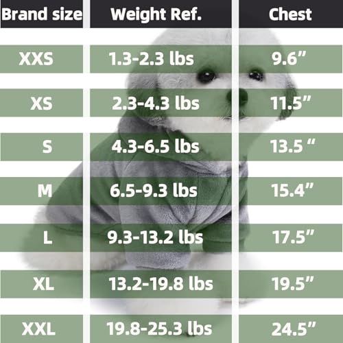 FabriCastle Dog Hoodie Sweater for Small Dogs Boy and Girl, Small Dog Clothes XS XXS Puppy Sweatshirt, Pet Outfit, Cat Clothing Super Soft Warm Snap On Closure (Lavender-Purple, X-Small) - color: Lavender-Purple, size: X-Small