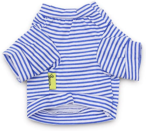 Small Dog Striped Clothes Medium Dogs T Shirts Pet Breathable Apparel, XL, Pack of 3 - size: X-Large (13.2-16.2lb)