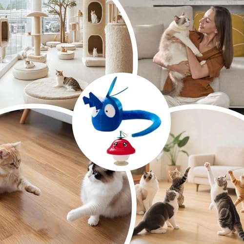Simulated Chirping Bird Cat Toy - 15x6x8cm Touch Activated Plush Catnip | Pet Enrichment Teaser Toy | Battery Powered Interactive Puppy Playthings for Indoor Kitten Enrichment Playing Training