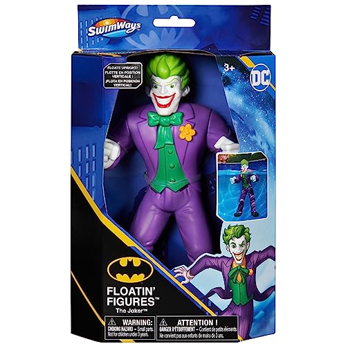 SwimWays DC Joker Floatin' Figures, Swimming Pool Accessories & Kids Pool Toys, Batman Party Supplies & Water Toys for Kids Aged 3 & Up - color: Joker Floating Figure