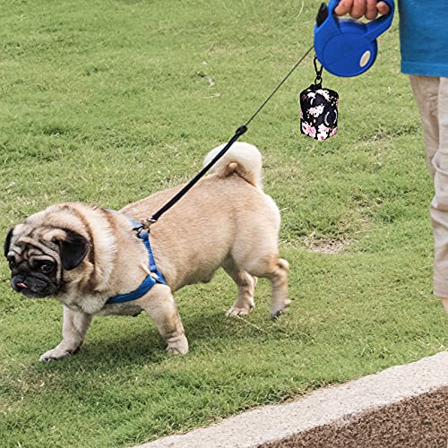 Dog Poop Bag Holder Leash Attachment, Dog Waste Bag Dispenser Zippered Pouch, Fits Any Dog Leash, Includes Free Roll of Dog Bags, Poop Bag Dispenser - 2 Pack, Deep Gray - color: Deep Gray