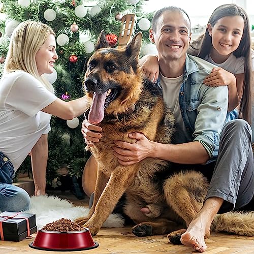 Roshtia 6 Pcs 30 oz Stainless Steel Dog Bowl, Dog Food Water Bowl with Anti Skid Silicone Base Stackable Dishwasher Safe Pet Puppy Dishes for Medium Large Dogs Cat Multipet Families - size: 30 oz