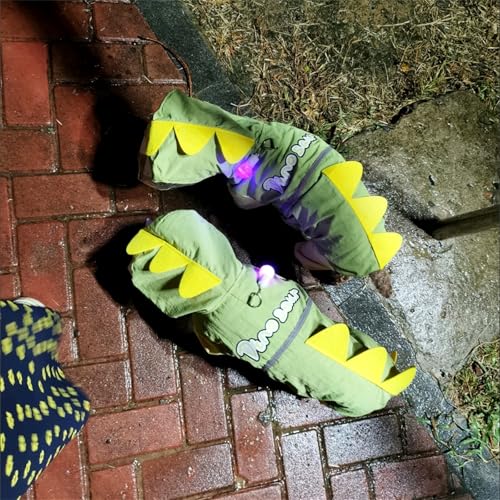 Waterproof Dog Raincoat, Dinosaur Design, Full Body Protection with Elastic Trousers, for Small Dogs, PU Material (Green, XX-Large) - color: Green, size: XX-Large
