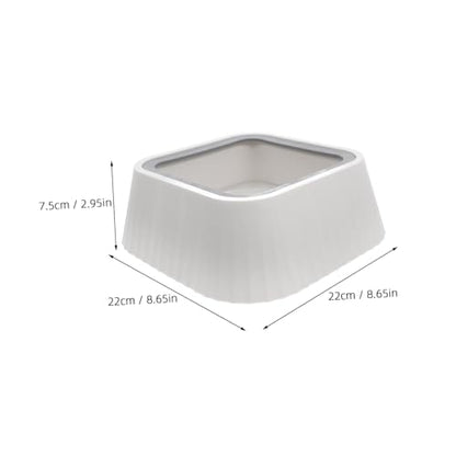 Spill Floating Pet Water Bowl Splash Cat Dog Feeder Durable Plastic Design for Drinking for Small Pets Effortless Hydration