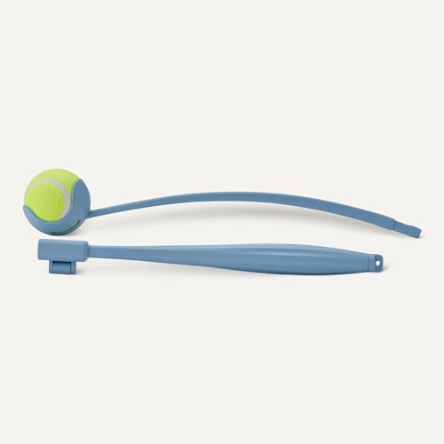 Amazon Basics Dog Ball Launcher with Detachable Handle, Tennis Ball Included, Plastic Pet Fetch Thrower - style: dog ball launcher