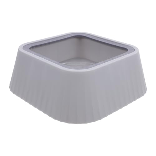 No Spill Floating Water Bowl for Pets Durable Cat Water Feeder and Dog Drinking Bowl Keeps Pets Faces Dry Encourages Hydration for Cats and Dogs Gray
