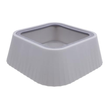 No Spill Floating Water Bowl for Pets Durable Cat Water Feeder and Dog Drinking Bowl Keeps Pets Faces Dry Encourages Hydration for Cats and Dogs Gray