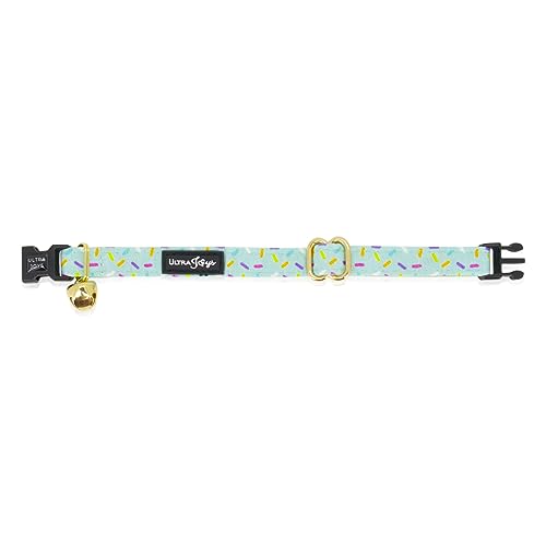 Ultra Joys Cat Collar with Bells - Breakaway Kitten Collar with Bell - Break Away Cat Collar for Birthday Small Cats - color: Birthday-Bandana Collar, size: Small