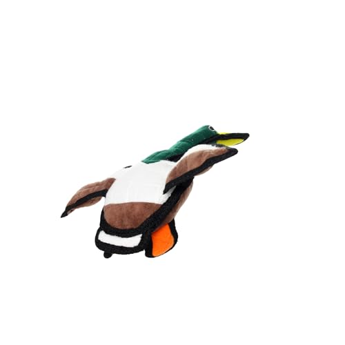TUFFY World’s Tuffest Soft Dog Toy – Barnyard JR Series, Duck with Squeakers - color: Duck, size: Jr