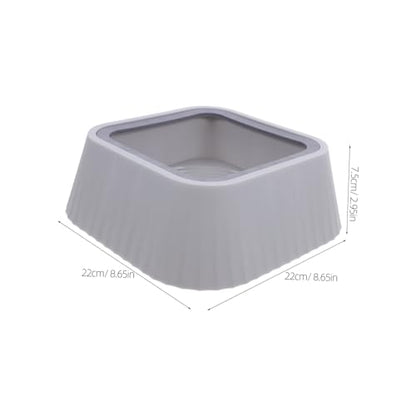 No Spill Floating Water Bowl for Pets Durable Cat Water Feeder and Dog Drinking Bowl Keeps Pets Faces Dry Encourages Hydration for Cats and Dogs Gray