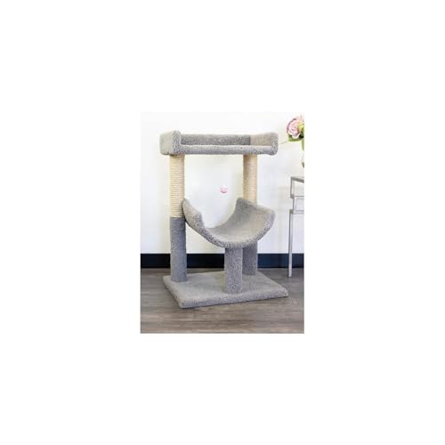 HomeStock Cat Tree Perch for Large Cats - Durable Cat Play Tower Dark Gray - color: Dark Gray