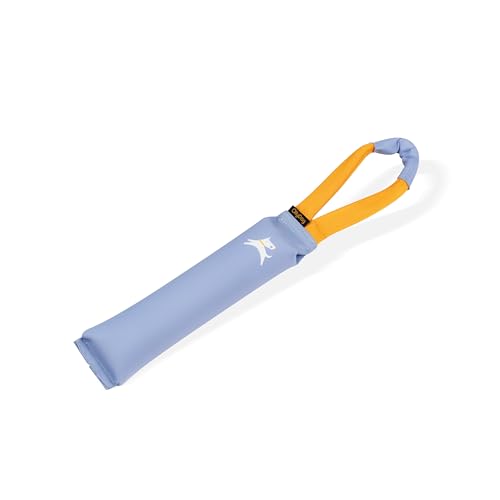 OllyDog Tugger | Durable Dog Tug Toy | Recycled | Tough Dog Bite Pillow | Handle | Interactive Pull Toy | Fetch & Training (Blue Heron) - color: Blue Heron