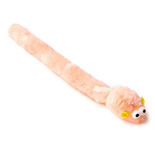 CHIWAVA 4 Packs 15 Inch Long Soft Plush Cat Toys Mice with Bell Rustle Sound Small Mouse Activity Interactive Toy - size: Plush Mice with Bell
