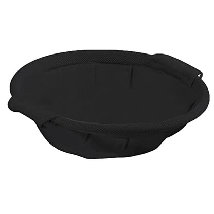 JUNSPOW Cat Bed Dedicated Replacement Net Cover Soft Durable Breathability (Black) - color: Black, size: 16.9"L x 16.9"W (Cloth Cover Replacement)