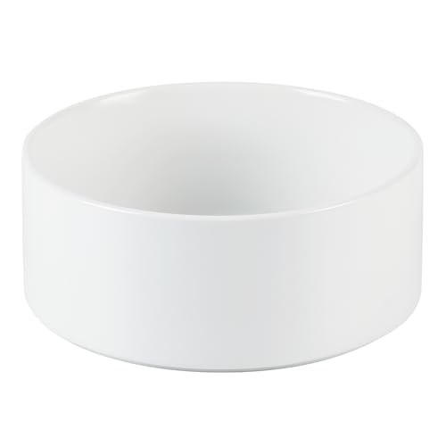 Havniva 8.3” Dog Bowl Ceramic Dog Food and Water Bowl, Durable Dog Water Bowl with Non-Slip Rubber Base Large Capacity Feeding Dishes for Large Dogs - color: Matte White, size: 8.3 Inch