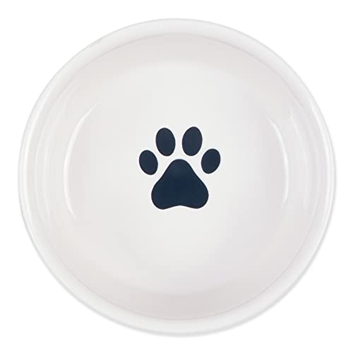 Bone Dry Ceramic Pet Silhouette Collection, Small Set, 4.25x2, Navy, Cat's Meow, 2 Piece (Pack of 2) - color: Navy, size: Small Set, 4.25x2" (Pack of 2)