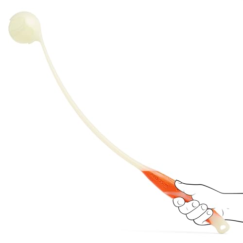 Chuckit! Pro Fetch Toy Dog Ball Launcher For Dogs; Compatible With Any Medium Chuckit! Medium Size 25 Inch + Glow Ball - size: 25in