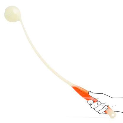 Chuckit! Pro Fetch Toy Dog Ball Launcher For Dogs; Compatible With Any Medium Chuckit! Medium Size 25 Inch + Glow Ball - size: 25in