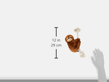 Fringe Studio Dog Toy, Brown Sloth On A Rope-Plush Pet Toy (289373) - color: Sloth on a Rope