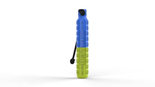HUNTMARK Dog Bumpers – Standard Fetch Trainer for Hunting and Sporting Dogs – Puppy Training Dummy with Textured Pattern – Color-Spectrum Retrieving Bumpers – 12 x 2-inch - color: Blue | Yellow