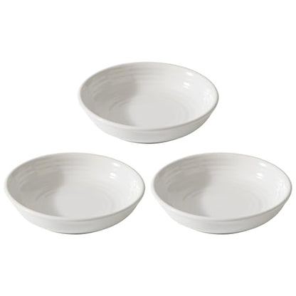 Havniva Ceramic Cat Bowl Whisker Friendly 5.5” Cat Dishes Shallow Cat Food Bowl Anti-Slip Pet Water Bowls for Indoor Cats, Wide Cat Food Dish Prevent Whisker Fatigue (3 Pack) - color: White - A