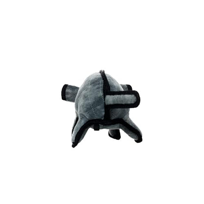 TUFFY World’s Tuffest Soft Dog Toy – Barnyard Series, Mouse Gray, Large - color: Gray/Black, size: Large