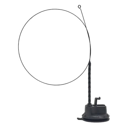 Suction Cup Cat Toy 35in Flexible Steel Cat Wand with Stand & DIY Refill Head 2-in-1 Hands-Free & Handheld Fun Teaser Toy for Indoor Home, Teaser