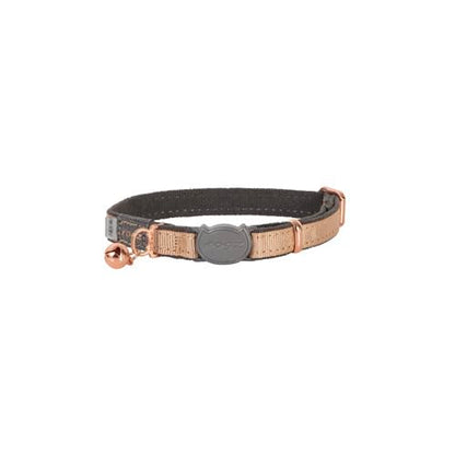 Rogz Urban Cat Collar Gold Rush with Break-Away Safety Buckle - color: Gold Rush