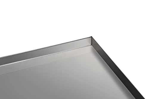 Stainless Steel Replacement for Dog Crate, 23.6 x 17.6 Heavy Duty Stainless Steel Kennel Cage Pan Leakproof Liner Chew Proof Compatible - size: 23.6"x17.6"