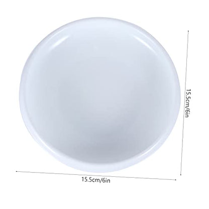 Happyyami Ceramic Cat Food Bowl with Non-Slip Base Prevents Whisker Fatigue Easy to Pet Feeder for Cats and Dogs for Water Dry Wet Food