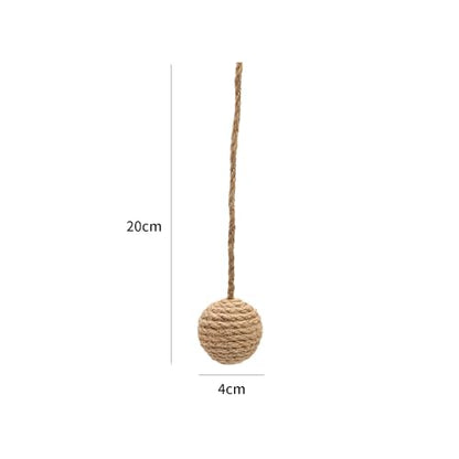 1.7in Cat Toy Ball Sisal Rope Wrapping Cat Rope Ball,2pcs