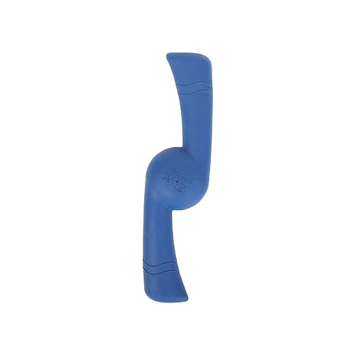 Only Natural Pet Rubber Bond Building Fetch Tug Dog Toy - Stick Floating Small Puppy Teach Durable Throw Launcher Flying Frisbee Boomerang Tough Aggressive Puller Chewers - Fling & Fetch/Dark Blue - color: Dark Blue