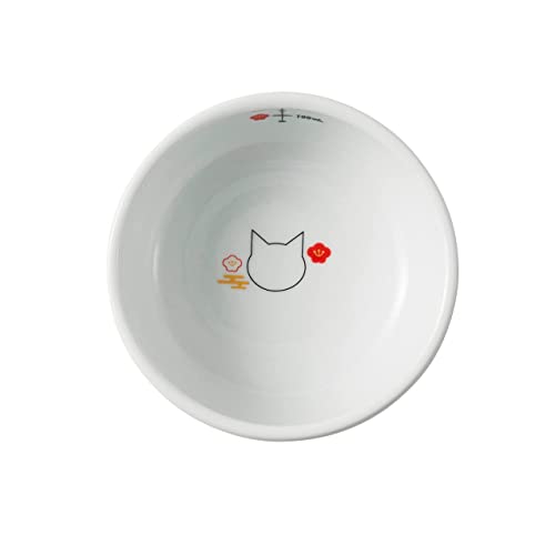 Necoichi Elevated Cat Water Bowl – Ceramic Raised Cat Bowl, Prevents Neck & Whisker Fatigue – Dishwasher & Microwave Safe – Pet Water Bowl for Cats (Fuji, Regular) - style: Fuji