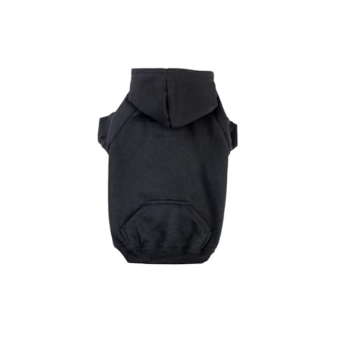 Zack & Zoey Basic Hoodie for Dogs, 16" Medium, Jet Black - color: Jet Black, size: Medium