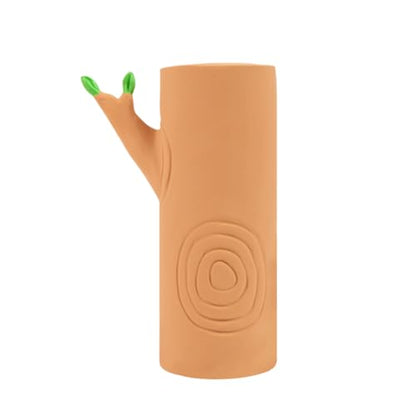 Squeaky Dog Toys for Aggressive Chewers, Brown Latex Convex Design Dog Chew Toy, Multifunctional Teeth Cleaning and Gum Massage for Small Medium and Large to Keep Busy, Chewing and Playing - color: Light brown