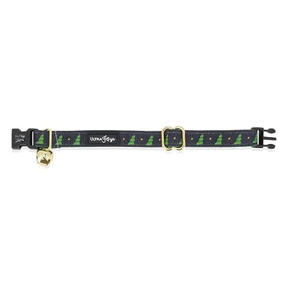 Ultra Joys Cat Collar - Breakaway with Bells for Kittens & Adults, Boy & Girl Cat Collars - Christmas Tree Small - color: Christmas Tree-Bandana Collar, size: Small