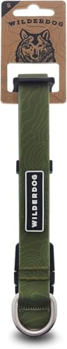 Wilderdog Waterproof Dog Collar – Repels Water & Dirt – Small 11"-15" – Olive - color: Olive, size: Small