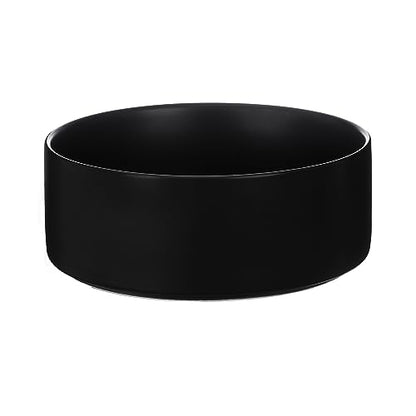 8'' Ceramic Dog Bowl - 70Oz, Heavy Duty, Non-Slip, Dishwasher Safe, Modern Style, Food Grade Stoneware Pet Bowl, Black - color: Bowl - Black, size: 8 inch