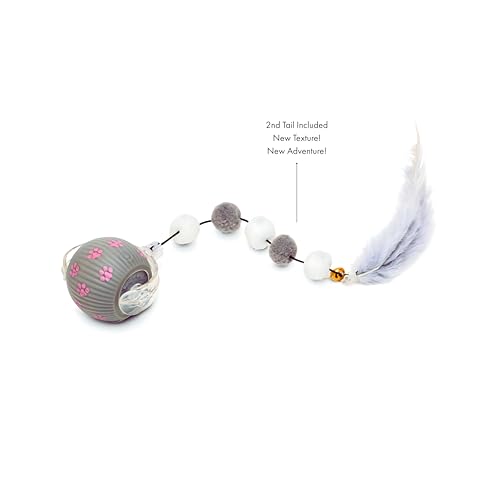 Interactive Cat Toys for Indoor Cats | Premium Quality with 3 Detachable Tails | Automatic Speed Modes with Real-Motion Movement | Rechargeable | Fun for Bored Adult Cats and Kittens
