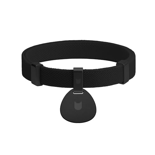 Safety Cat Collar and ID Tag Set, Elastic Quick Release Non Breakaway Collar, Personalized Aluminum Engraved Pet Name Tag, Lightweight for Kitten Small Large Cats (Midnight Black-S, Pocket) - color: Midnight Black-S, size: Pocket