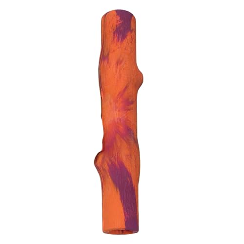 Ruff Dawg Fetch Twig Dog Toy – Durable Rubber Stick Alternative with Treat Slot – Floats, Bendable & Gentle on Teeth – Made in USA – Assorted Colors